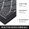 Outdoor Mat – 29.5"x17", Waterproof, Non-Slip, Heavy Duty, Black/Grey for Front Door or Patio.